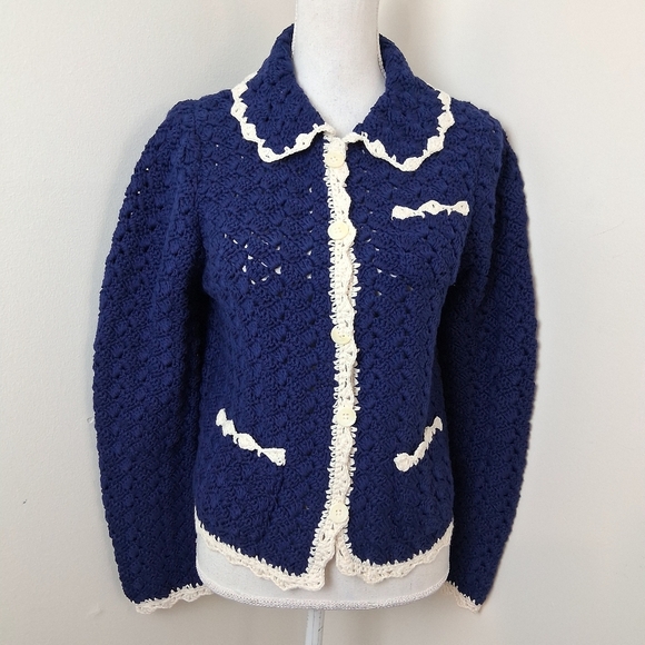 Alex Mill Molly Hand- Crochet Cardigan Size Medium NWOT - Picture 16 of 16